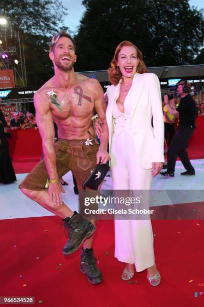 Ute Lemper during the Life Ball 2018 at City Hall on June 2, 2018 in Vienna, Austria. The Life Ball, an annual charity event raising funds for HIV &...