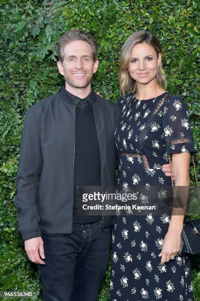 Glenn Howerton and Jill Latiano attend Chanel Dinner Celebrating our Majestic Oceans, A Benefit for NRDC at Private Residence on June 2, 2018 in...