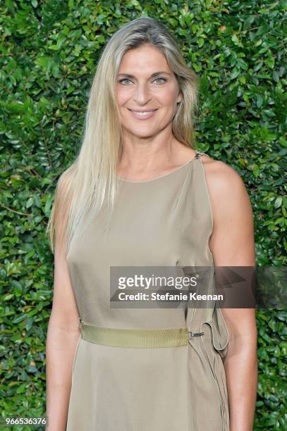 Gabrielle Reece attends Chanel Dinner Celebrating our Majestic Oceans, A Benefit for NRDC at Private Residence on June 2, 2018 in Malibu, California.