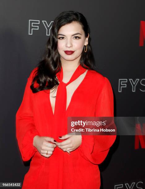 Isabella Gomez attends the #NETFLIXFYSEE event for 'One Day At A Time' at Netflix FYSEE At Raleigh Studios on June 2, 2018 in Los Angeles, California.