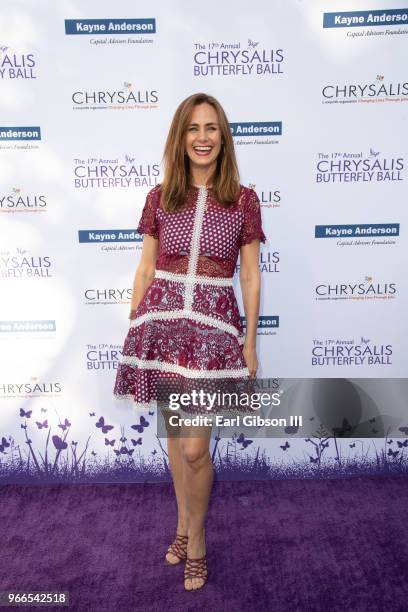 Diane Farr attends the 17th Annual Chrysalis Butterfly Ball at Private Residence on June 2, 2018 in Brentwood, California.