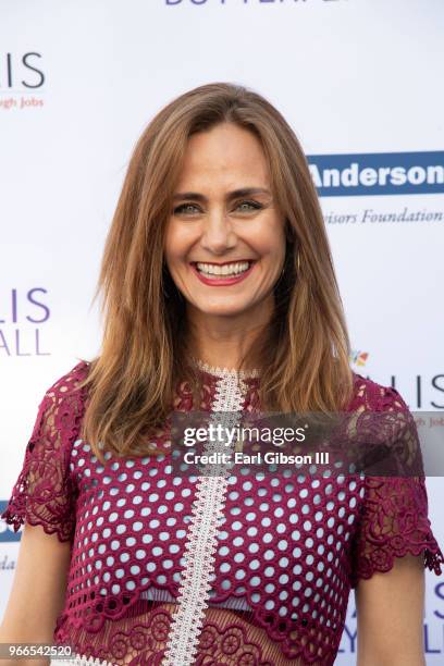 Diane Farr attends the 17th Annual Chrysalis Butterfly Ball at Private Residence on June 2, 2018 in Brentwood, California.