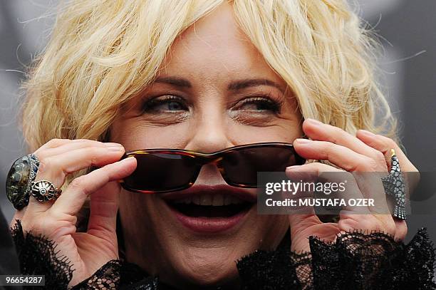 Actress Meg Ryan attends the opening ceremony of Istanbul Fashion Week on February 3, 2010. AFP PHOTO / MUSTAFA OZER