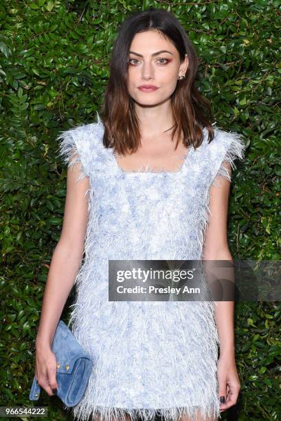 Phoebe Tonkin attends CHANEL Dinner Celebrating Our Majestic Oceans, A Benefit For NRDC on June 2, 2018 in Malibu, California.