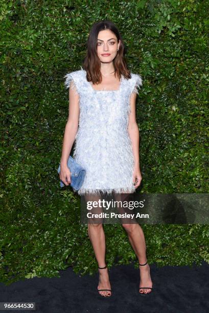 Phoebe Tonkin attends CHANEL Dinner Celebrating Our Majestic Oceans, A Benefit For NRDC on June 2, 2018 in Malibu, California.