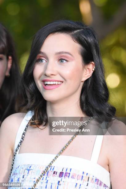 Julia Goldani Telles attends CHANEL Dinner Celebrating Our Majestic Oceans, A Benefit For NRDC on June 2, 2018 in Malibu, California.