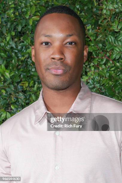 Corey Hawkins attends the CHANEL Dinner Celebrating Our Majestic Oceans, A Benefit For NRDC on June 2, 2018 in Malibu, California.