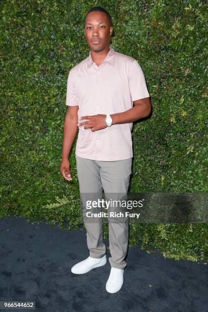 Corey Hawkins attends the CHANEL Dinner Celebrating Our Majestic Oceans, A Benefit For NRDC on June 2, 2018 in Malibu, California.