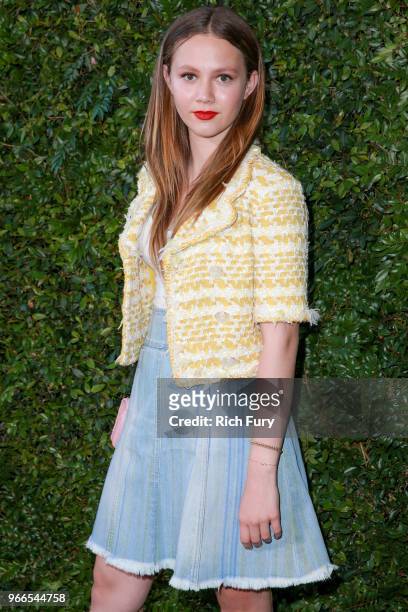 Iris Apatow attends the CHANEL Dinner Celebrating Our Majestic Oceans, A Benefit For NRDC on June 2, 2018 in Malibu, California.