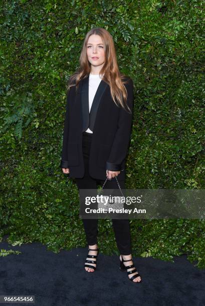 Maggie Rogers attends CHANEL Dinner Celebrating Our Majestic Oceans, A Benefit For NRDC on June 2, 2018 in Malibu, California.