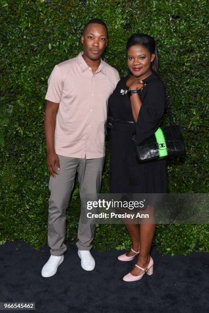 Corey Hawkins attends CHANEL Dinner Celebrating Our Majestic Oceans, A Benefit For NRDC on June 2, 2018 in Malibu, California.