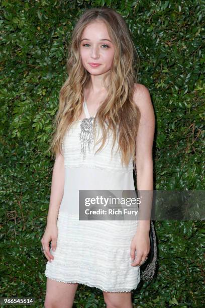 Carson Meyer attends the CHANEL Dinner Celebrating Our Majestic Oceans, A Benefit For NRDC on June 2, 2018 in Malibu, California.