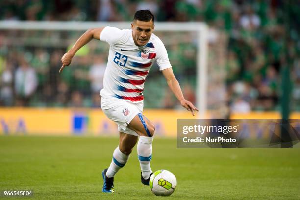 Rubio Rubin of USA pictured in action during the International Friendly match between Republic of Ireland and USA at Aviva Stadium in Dublin, Ireland...