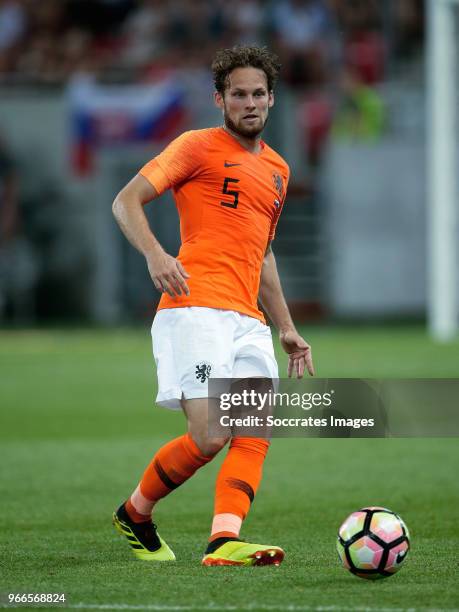 Daley Blind of Holland during the International Friendly match between Slovakia v Holland at the City Arena on May 31, 2018 in Trnava Slovakia