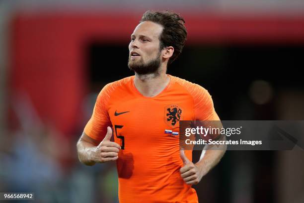 Daley Blind of Holland during the International Friendly match between Slovakia v Holland at the City Arena on May 31, 2018 in Trnava Slovakia