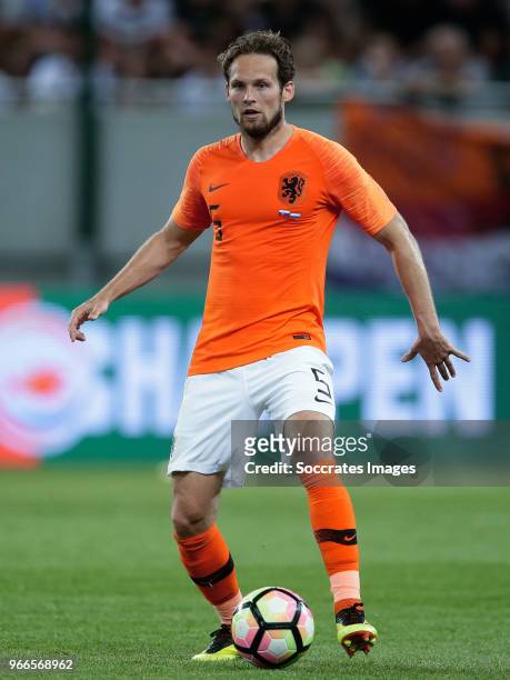 Daley Blind of Holland during the International Friendly match between Slovakia v Holland at the City Arena on May 31, 2018 in Trnava Slovakia