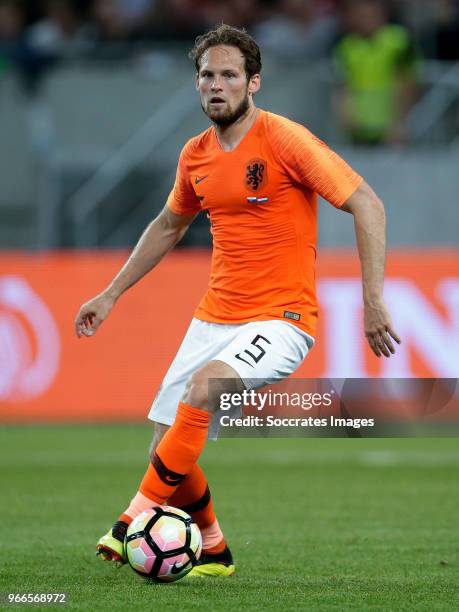 Daley Blind of Holland during the International Friendly match between Slovakia v Holland at the City Arena on May 31, 2018 in Trnava Slovakia