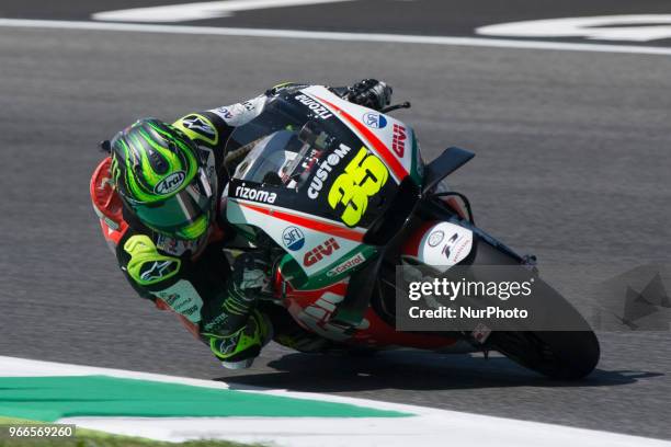 From Great Britain, LCR Honda Castrol Team, Honda during qualifications at the Mugello International Cuircuit for the sixth round of MotoGP World...