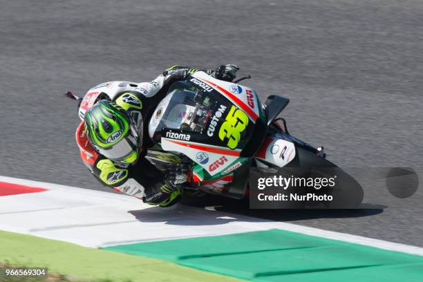From Great Britain, LCR Honda Castrol Team, Honda during qualifications at the Mugello International Cuircuit for the sixth round of MotoGP World...