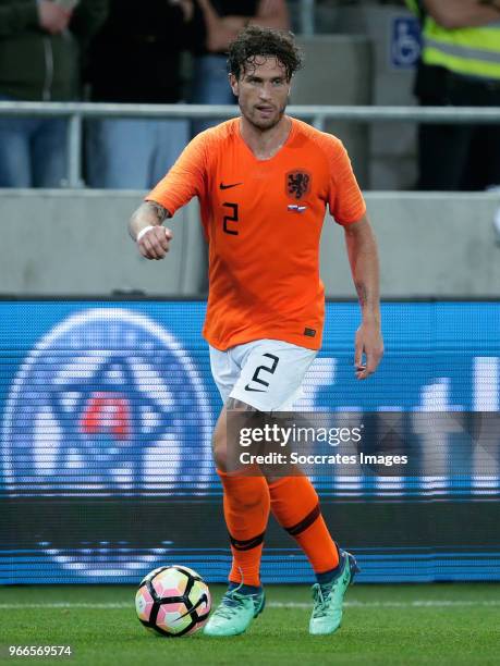 Daryl Janmaat of Holland during the International Friendly match between Slovakia v Holland at the City Arena on May 31, 2018 in Trnava Slovakia