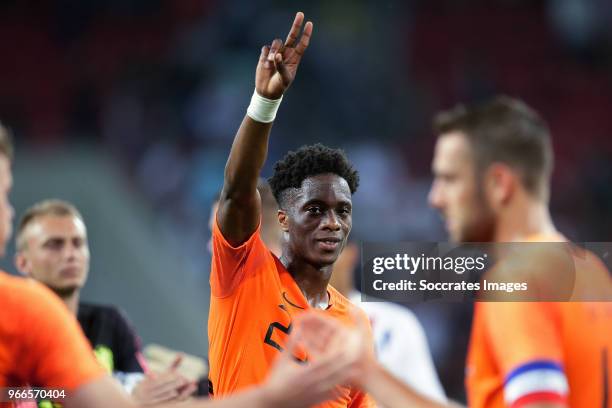 Terence Kongolo of Holland during the International Friendly match between Slovakia v Holland at the City Arena on May 31, 2018 in Trnava Slovakia
