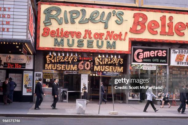 New York City - Exterior shot of the Ripley's Believe It Or Not Museum on 42nd Street in the heart of Times Square, Manhattan.