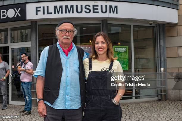 Hans W. Geissendoerfer and Hana Geissendoerfer during the fan event 'Lindenstrasse - Kult in Serie' on June 2, 2018 in Duesseldorf, Germany.