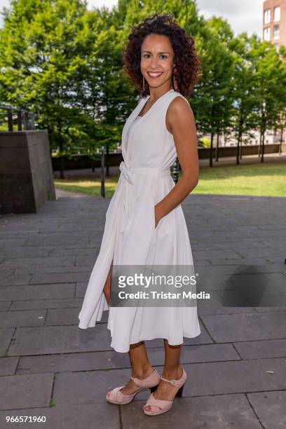 Dunja Dogmani during the fan event 'Lindenstrasse - Kult in Serie' on June 2, 2018 in Duesseldorf, Germany.