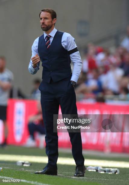 England's Manager Gareth Southgate during International match between England against Nigeria at Wembley stadium, London, on 02 June 2018