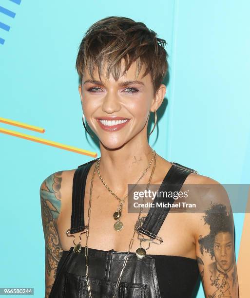 Ruby Rose attends the iHeartRadio's KIIS FM Wango Tango By AT&T held at Banc of California Stadium on June 2, 2018 in Los Angeles, California.