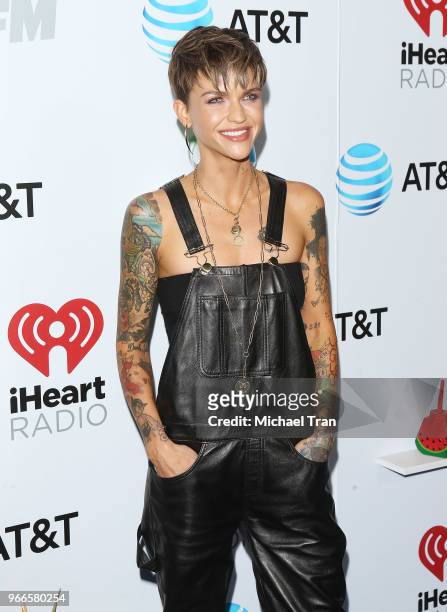 Ruby Rose attends the iHeartRadio's KIIS FM Wango Tango By AT&T held at Banc of California Stadium on June 2, 2018 in Los Angeles, California.
