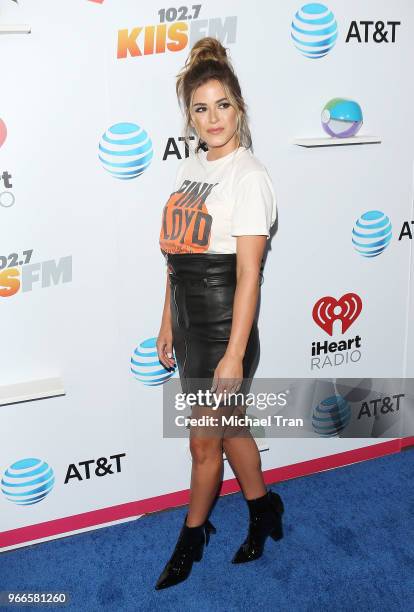 JoJo Fletcher attends the iHeartRadio's KIIS FM Wango Tango By AT&T held at Banc of California Stadium on June 2, 2018 in Los Angeles, California.