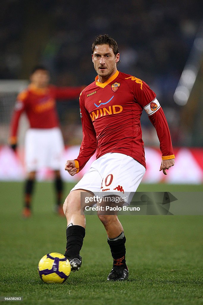 As Roma Totti Francesco Totti of AS Roma in action during the Serie A match between ...