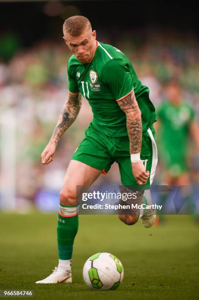 Dublin , Ireland - 2 June 2018; James McClean of Republic of Ireland during the International Friendly match between Republic of Ireland and the...