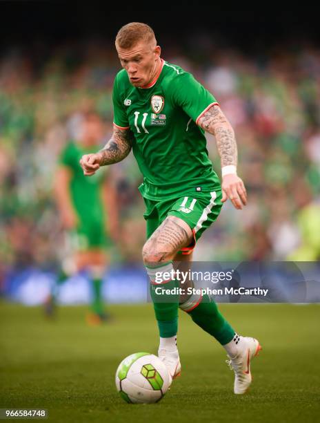 Dublin , Ireland - 2 June 2018; James McClean of Republic of Ireland during the International Friendly match between Republic of Ireland and the...