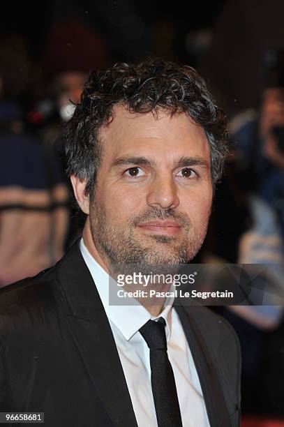 Actor Mark Ruffalo attends the 'Shutter Island' Premiere during day three of the 60th Berlin International Film Festival at the Berlinale Palast on...