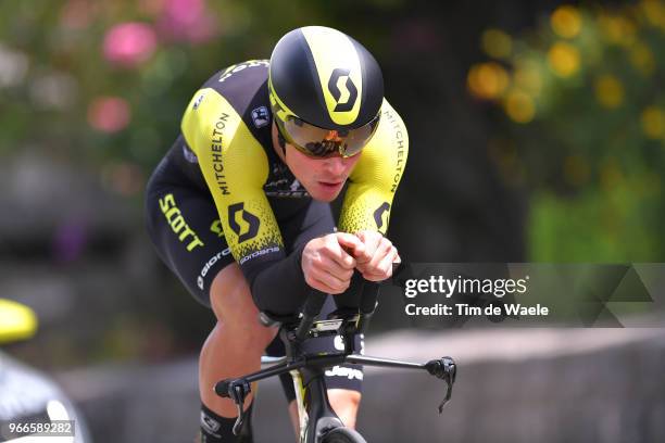 Alexander Edmondson of Australia and Team Mitchelton-Scott / during the 70th Criterium du Dauphine 2018, Prologue a 6,6km individual time trial stage...