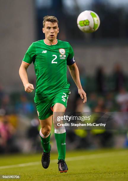 Dublin , Ireland - 2 June 2018; Seamus Coleman of Republic of Ireland during the International Friendly match between Republic of Ireland and the...