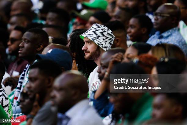 Supporter of Nigeria during the International Friendly match between England v Nigeria at the Wembley Stadium on June 2, 2018 in London United Kingdom