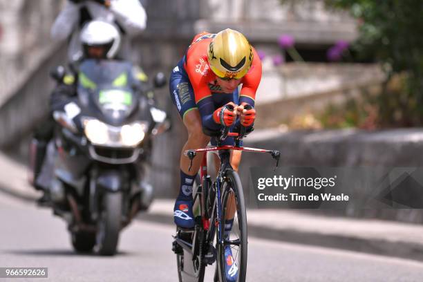 Vincenzo Nibali of Italy and Bahrain Merida Pro Team / during the 70th Criterium du Dauphine 2018, Prologue a 6,6km individual time trial stage from...