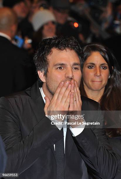 Actor Mark Ruffalo attends the 'Shutter Island' Premiere during day three of the 60th Berlin International Film Festival at the Berlinale Palast on...