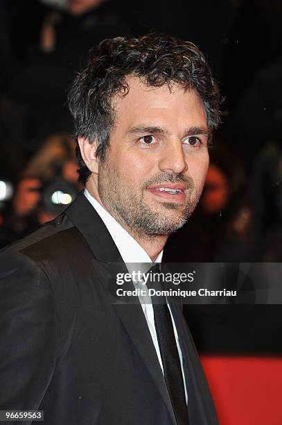 Actor Mark Ruffalo attends the 'Shutter Island' Premiere during day three of the 60th Berlin International Film Festival at the Berlinale Palast on...