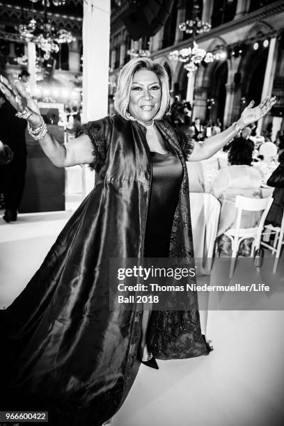 Patti LaBelle attends the LIFE+ Solidarity Gala prior to the Life Ball 2018 at City Hall on June 2, 2018 in Vienna, Austria. The Life Ball, an annual...