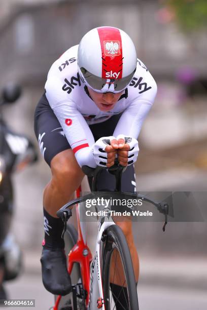 Michal Kwiatkowski of Poland and Team Sky / during the 70th Criterium du Dauphine 2018, Prologue a 6,6km individual time trial stage from Valence to...