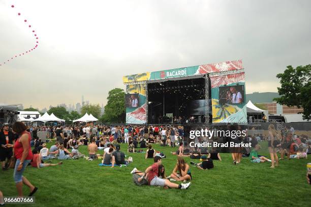 General overview of the BACARDI Bay At Governors Ball Music Festival 2018 In New York - Day 1 at Randall's Island on June 1, 2018 in New York City.