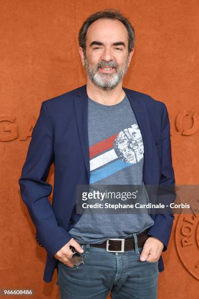Actor Bruno Solo attends the 2018 French Open - Day Eight at Roland Garros on June 3, 2018 in Paris, France.