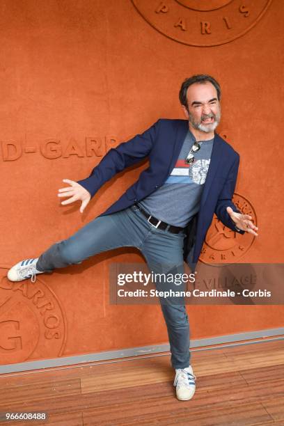 Actor Bruno Solo attends the 2018 French Open - Day Eight at Roland Garros on June 3, 2018 in Paris, France.