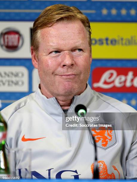 Coach Ronald Koeman of Holland during the Training Holland in Turin at the Allianz Stadium on June 3, 2018 in Turin Italy