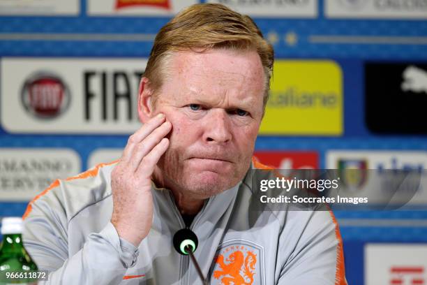 Coach Ronald Koeman of Holland during the Training Holland in Turin at the Allianz Stadium on June 3, 2018 in Turin Italy