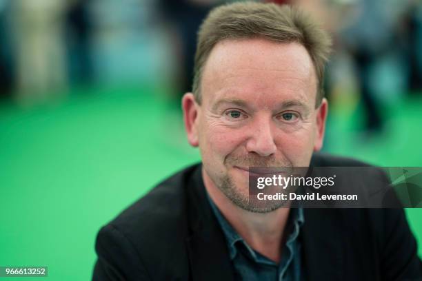 Geoff Mulgan, CEO of NESTA, and author of Big Mind, at the Hay Festival on June 3, 2018 in Hay-on-Wye, Wales.